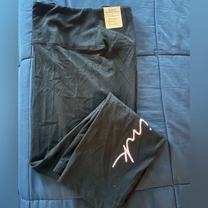 VS pink cotton logo leggings